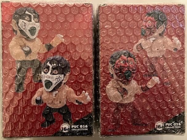 【新品・未開封】16dソフビ 016 グレート・ムタ 初期赤&悪魔相白 セット