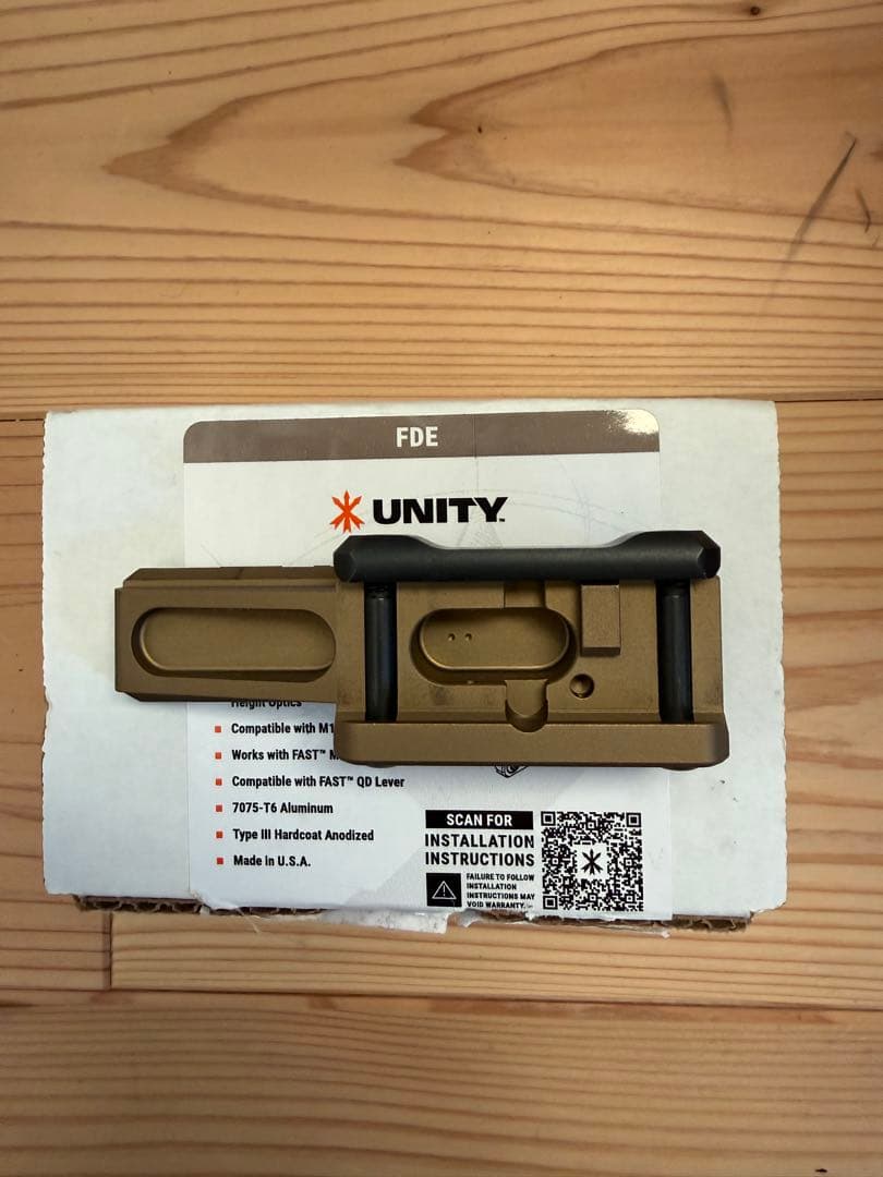 実物　unity FAST ライザーマウント