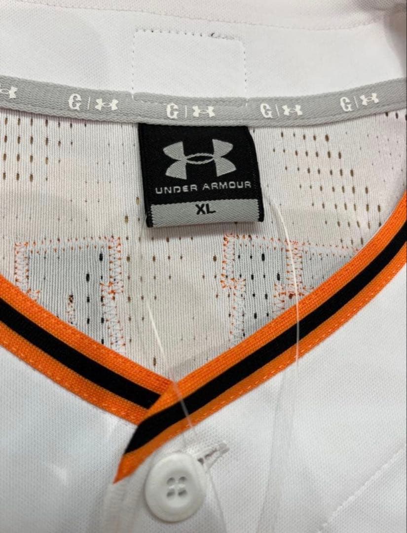 貴重タグ付き★ジャイアンツ上原浩治直筆サイン入り★現役最終年プロコレユニフォーム