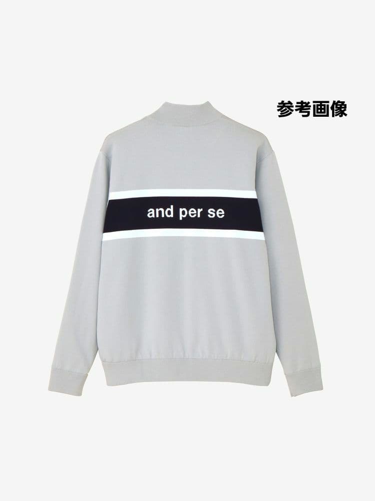 アンパスィand per se ストレッチ ウインドシャッター防風ニットブルゾン