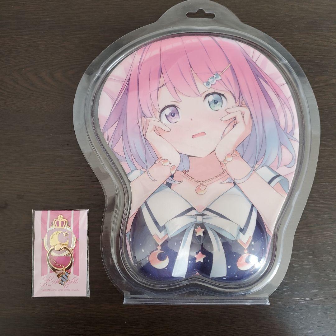 姫森ルーナ　ねんどろいど、おっぱいマウスパッド、チャーム付きスマホリングセット