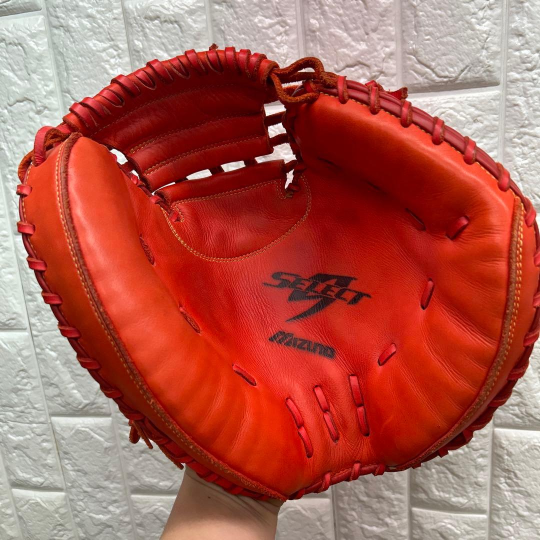 【美品】野球 グローブ 軟式 一般 キャッチャーミット ミズノ セレクト9