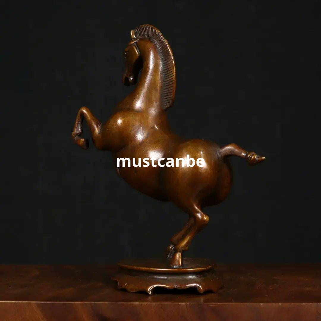 銅製 十二支馬 奔馬 家リビング 玄関 書斎 事務室 装飾品 工芸品 置物