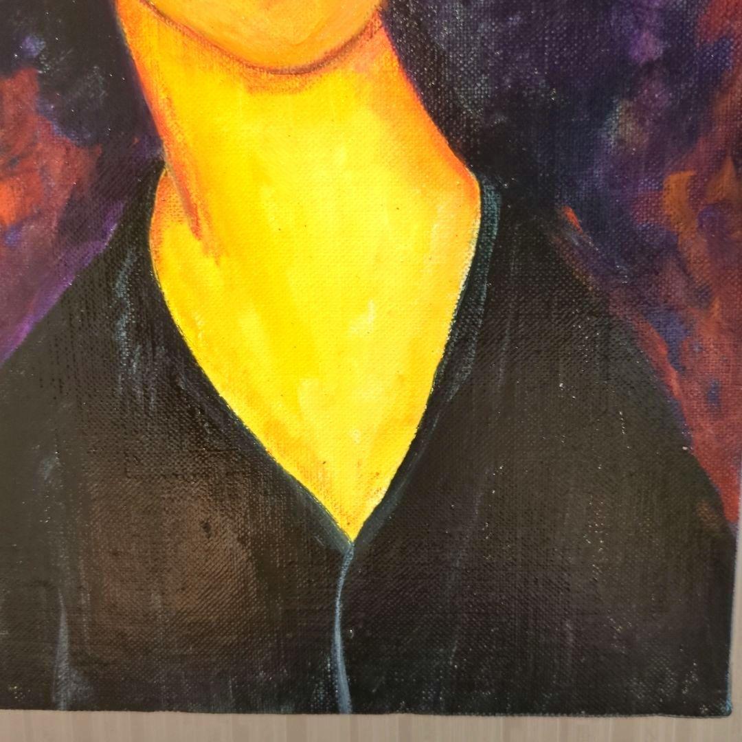 キャンバス油絵　専用　モンマルトルの若い女性　モディリアーニ　オマージュ