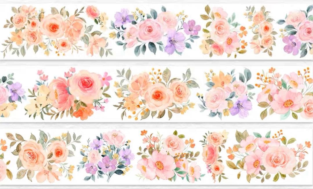 WT《演花集》 PETテープ　海外マスキングテープ 【1194】