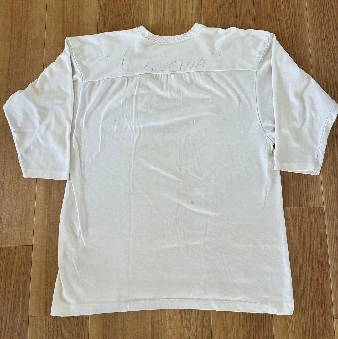 champion チャンピオン70s フットボールTシャツ　染み込み　3段