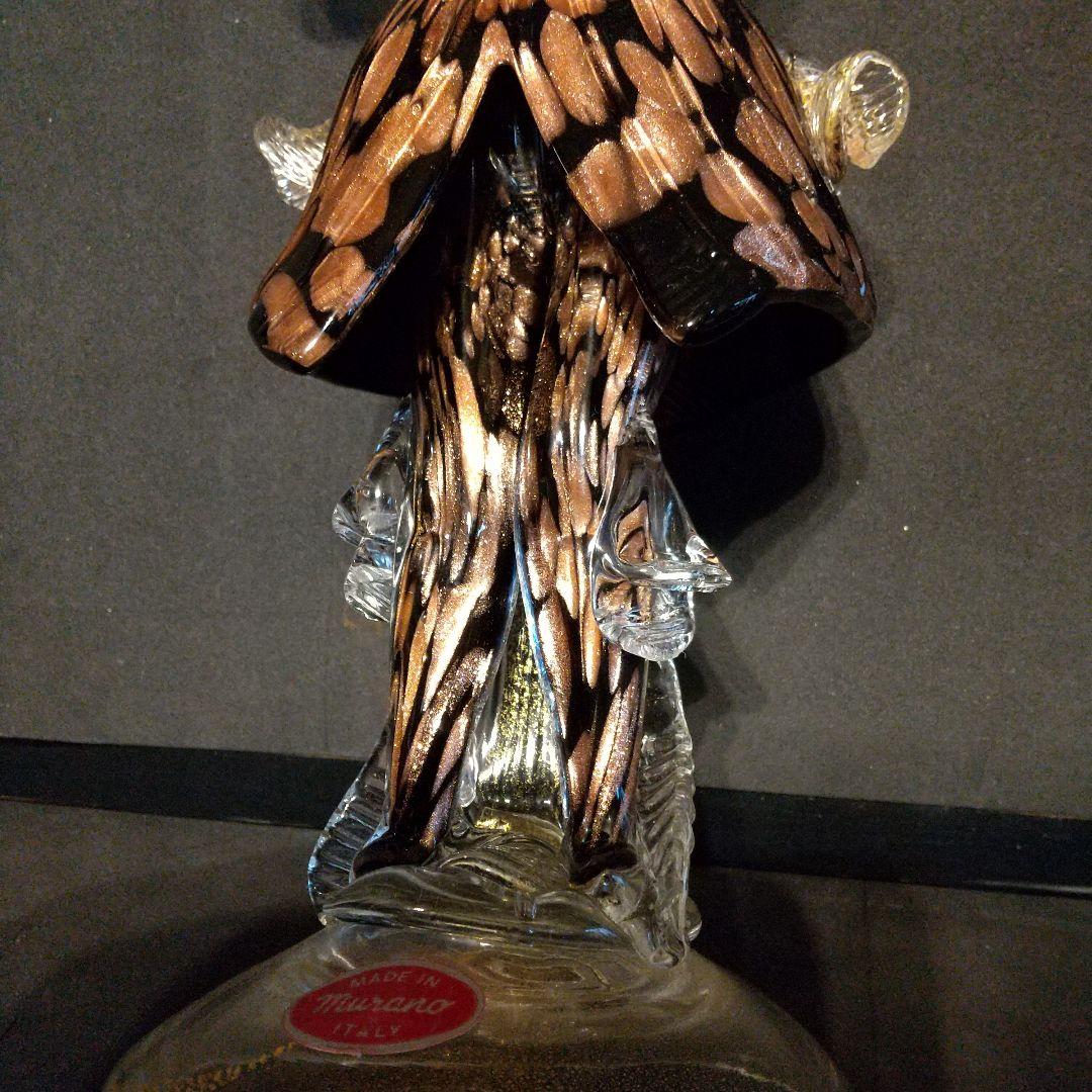 ベネチアンガラス工芸品フィギュリン ペア 大型30センチ超え