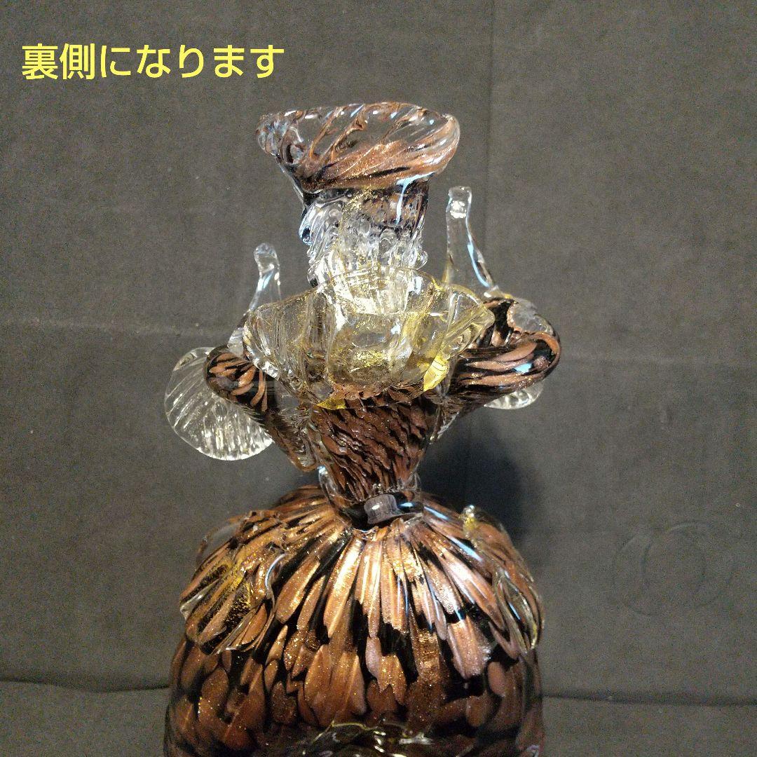 ベネチアンガラス工芸品フィギュリン ペア 大型30センチ超え