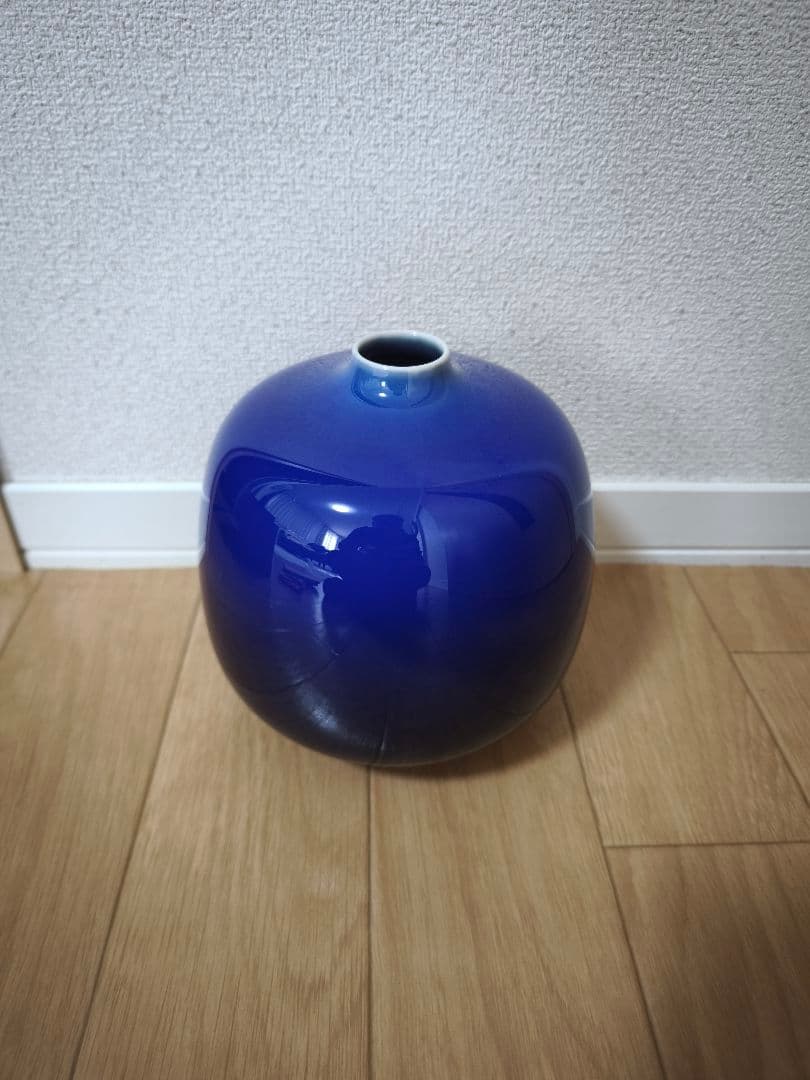 三代　徳田八十吉作　燿彩壺　金銘　九谷焼