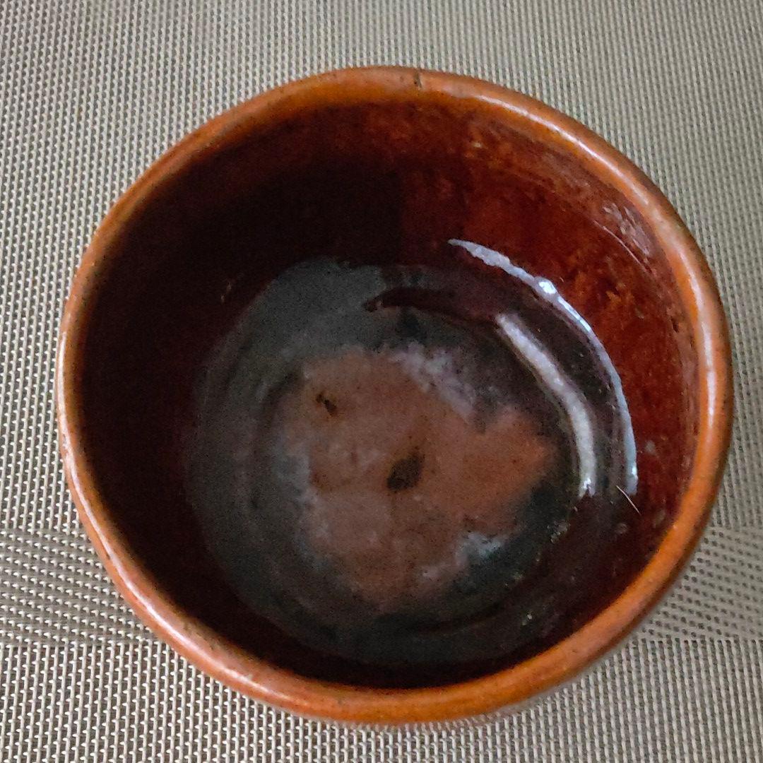 大樋焼　飴釉　茶碗