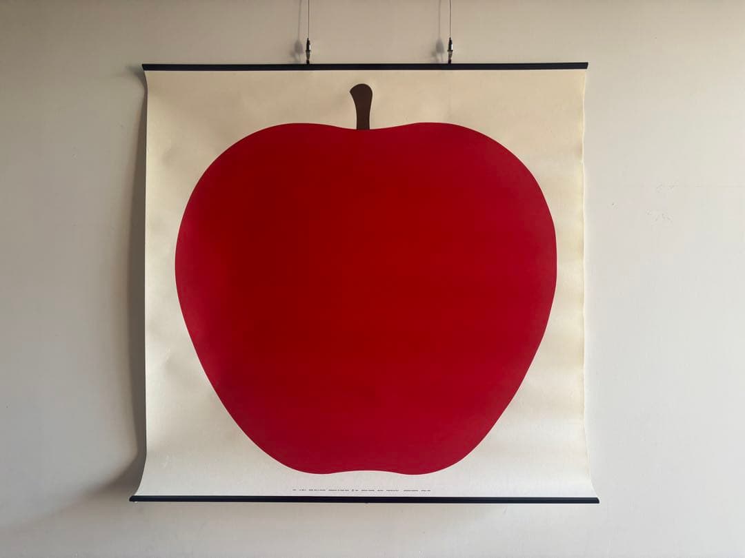 UNO, LA MELA/Enzo Mariポスター　りんご　ヴィンテージ