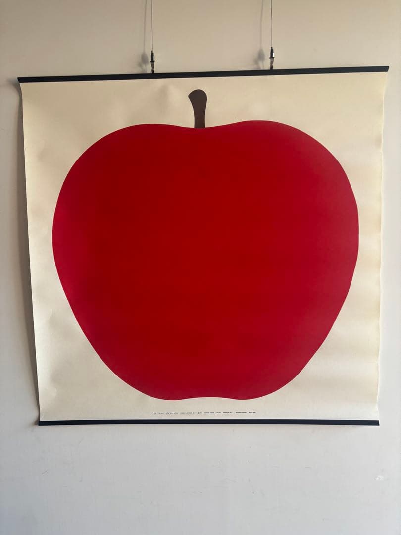 UNO, LA MELA/Enzo Mariポスター　りんご　ヴィンテージ