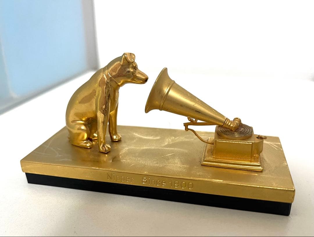 期間限定お値引き　◉ビクター　ニッパー犬と蓄音機の置物　希少