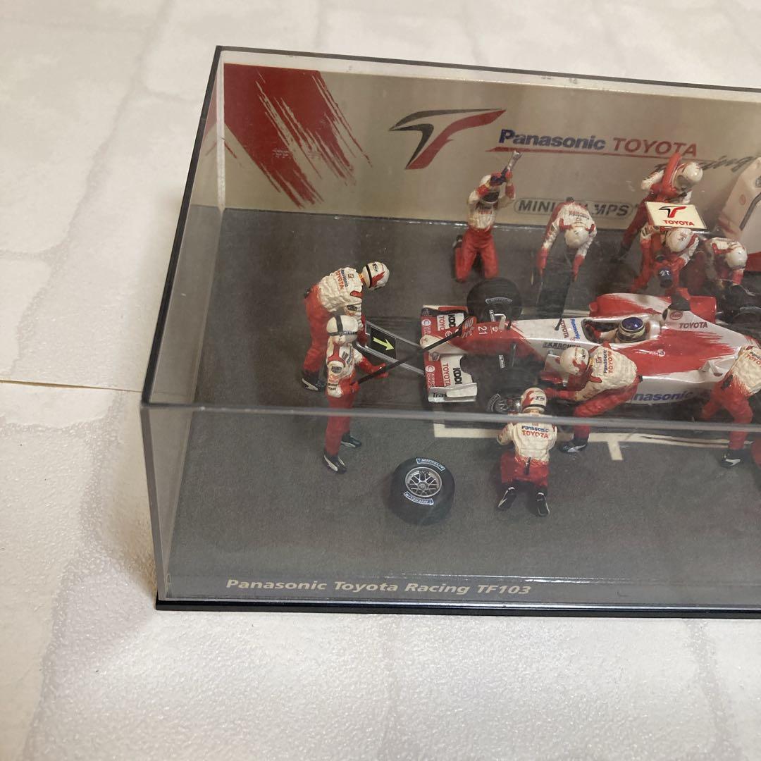 ミニチャンプス トヨタF1 ピットジオラマ ダ・マッタ 1:43中古品