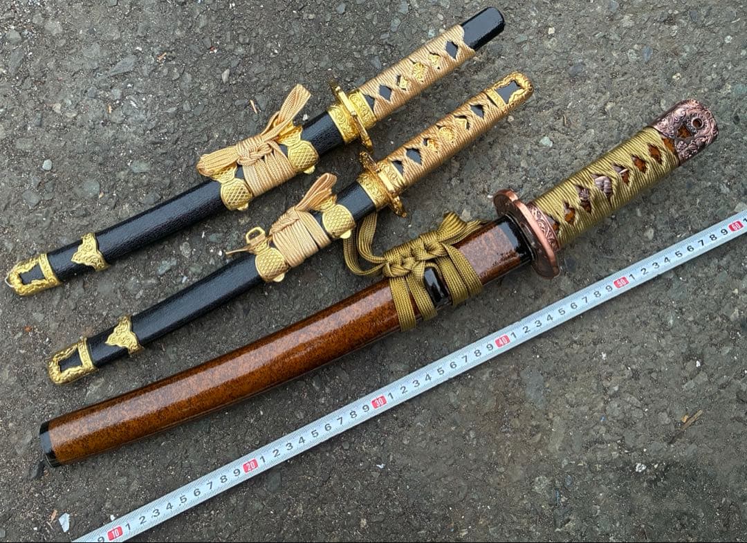 模造刀 太刀造り 金茶柄