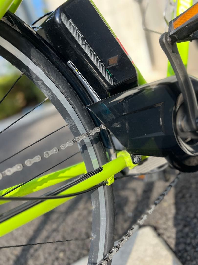 宮城県発ブリヂストンTB1e電動アシスト自転車 カゴ付き