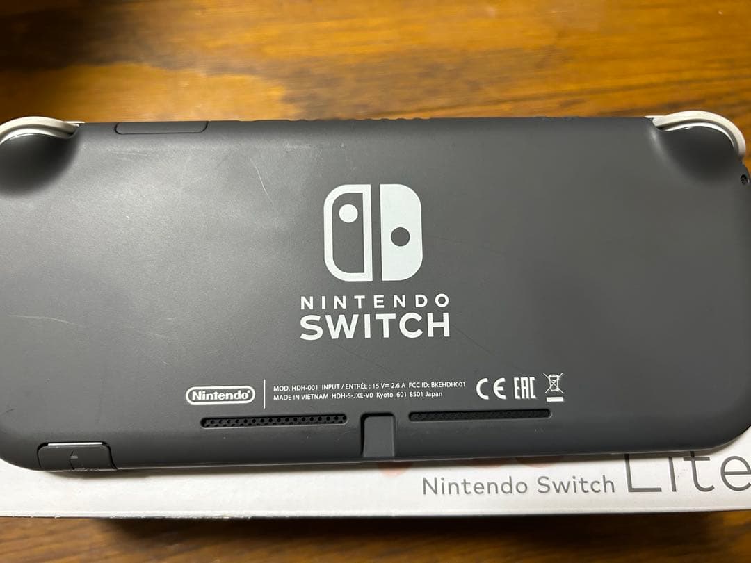 【ジャンク品】Nintendo Switch Lite グレー 本体　箱付