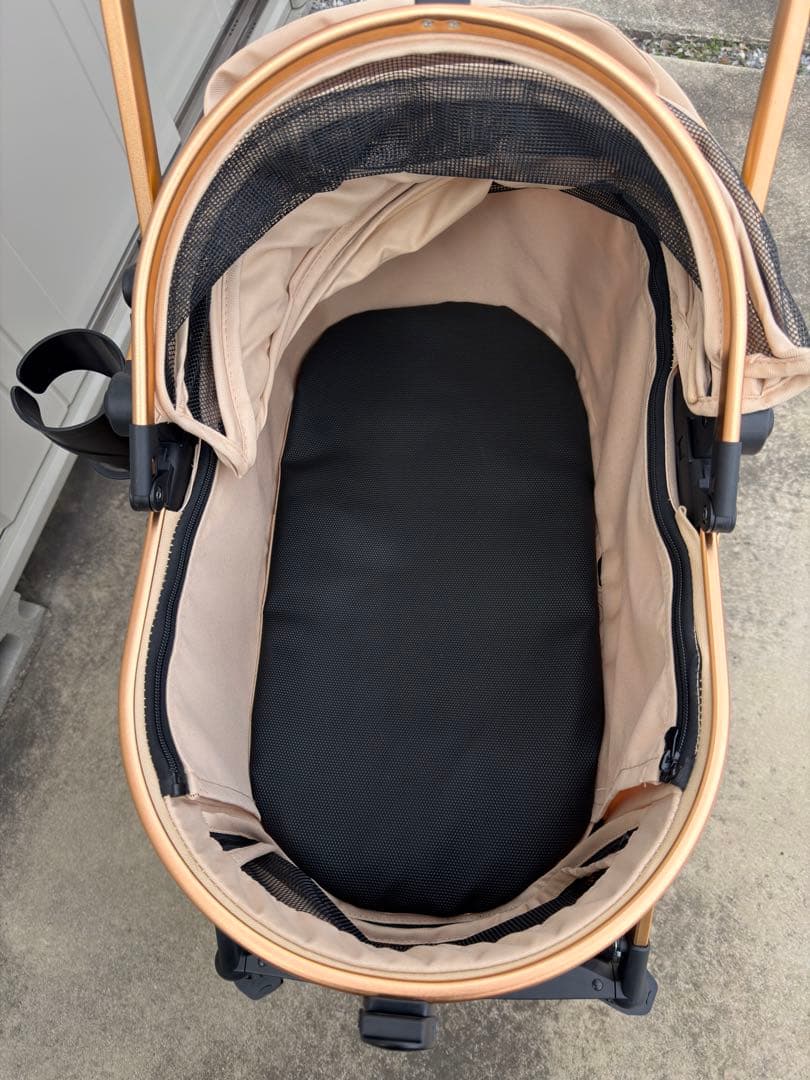 Anjelpet ペットカート　分離型　犬　猫　カーキ