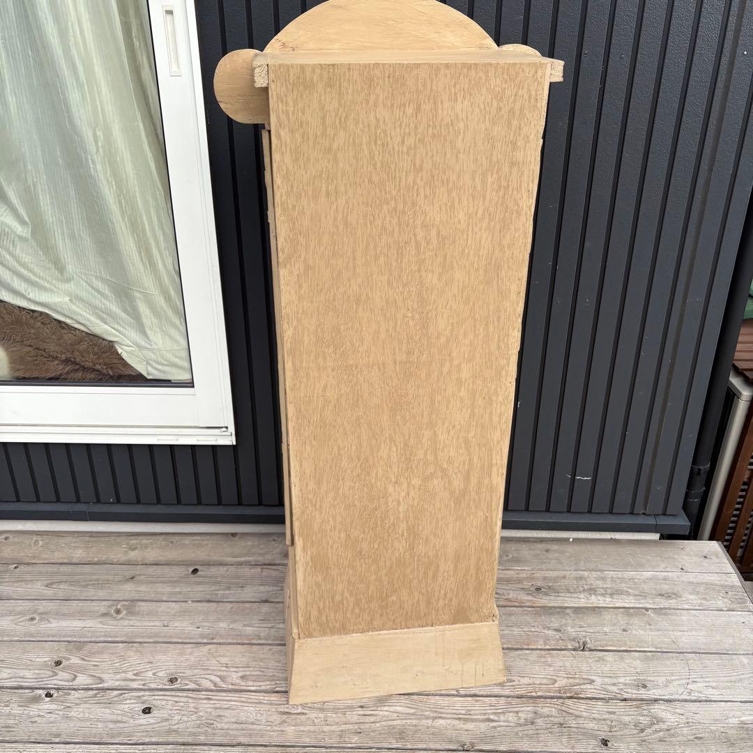 ヴィンテージ 彫刻キャビネット 木製収納棚 鳥 花 草木モチーフ アジアン調