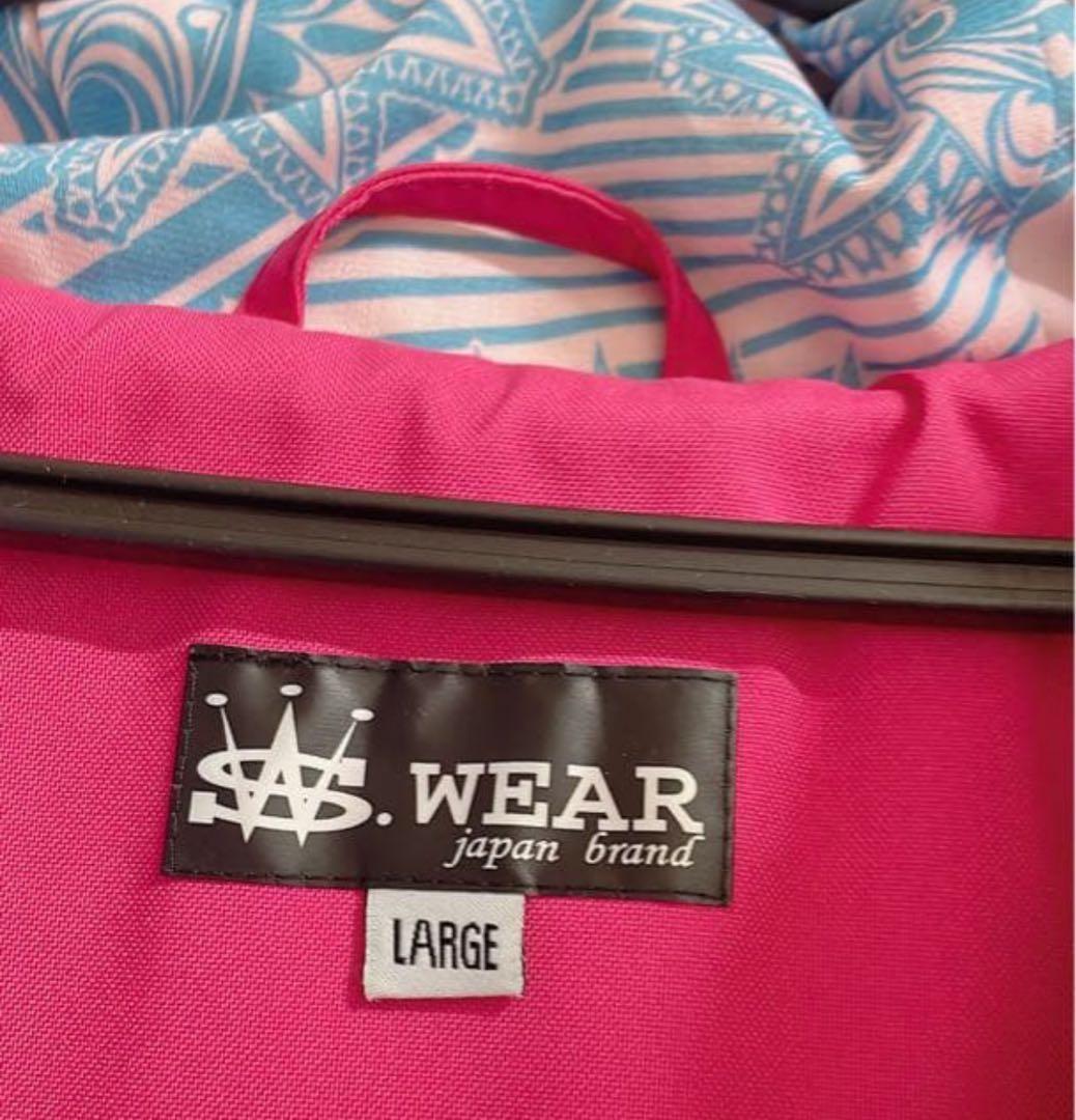 【希少】スノーウェア上下セット ユニセックス ペイズリー スキーウェア ピンク