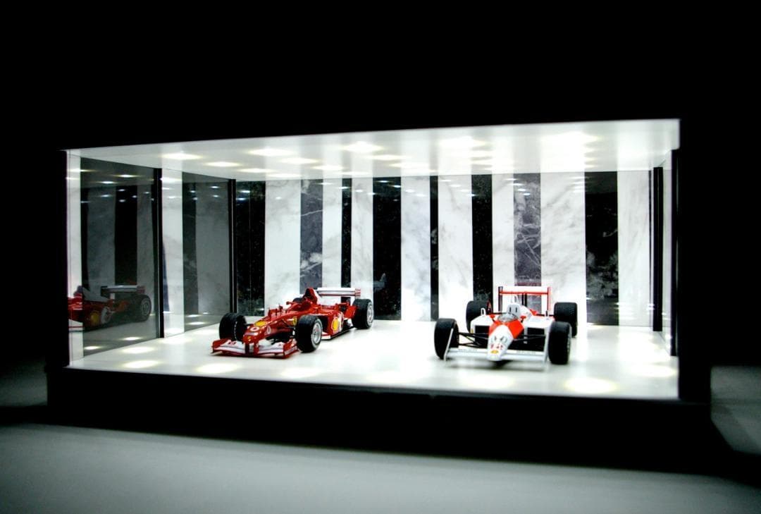 モネ1/18展示可・W&B・ディスプレーBOX/LED40灯・ネオジオラマ