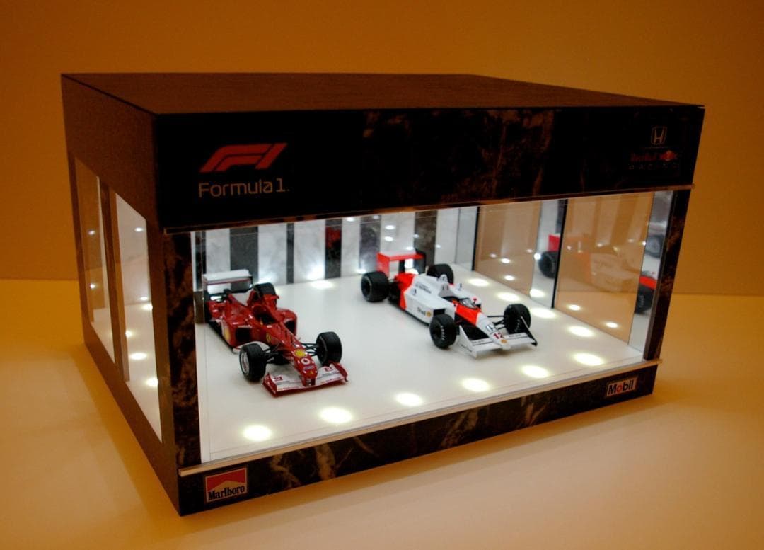 モネ1/18展示可・W&B・ディスプレーBOX/LED40灯・ネオジオラマ