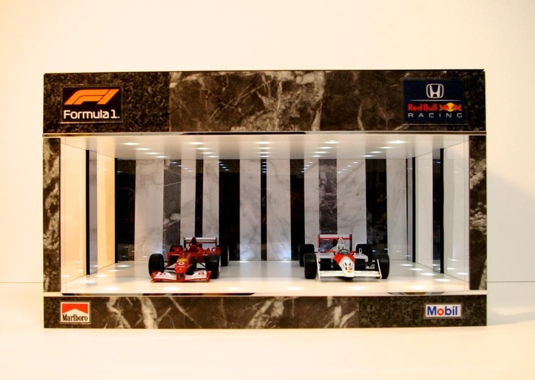 モネ1/18展示可・W&B・ディスプレーBOX/LED40灯・ネオジオラマ