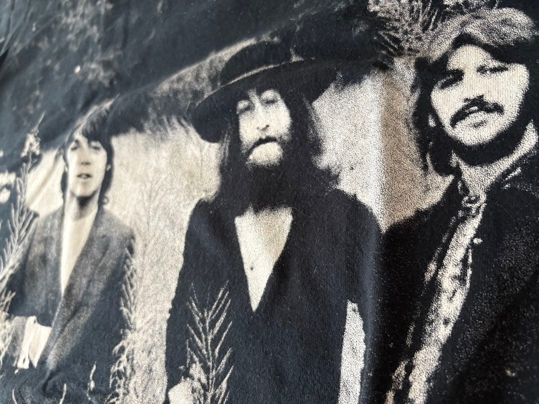 Beatles 90s 全面プリント ビンテージTシャツ 総柄