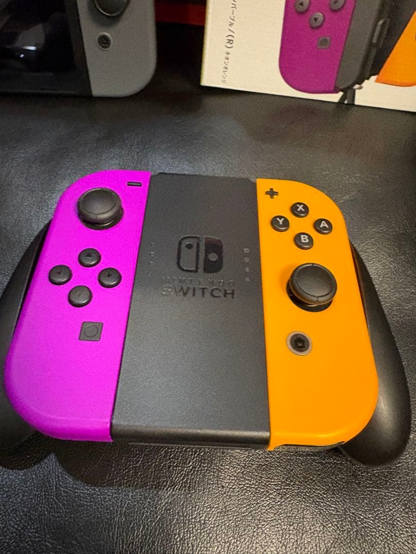 Nintendo Switch 本体 グレー　コントローラー4つ