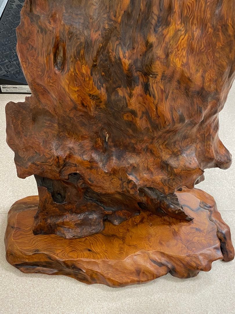 3-2799 屋久杉？置物・飾り（高さ約90cm・約11kg）