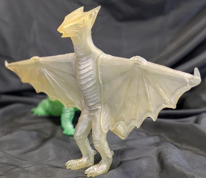 昭和ガメラ＆ギャオス（エクスプラス）クリア成型ソフビ２体セット