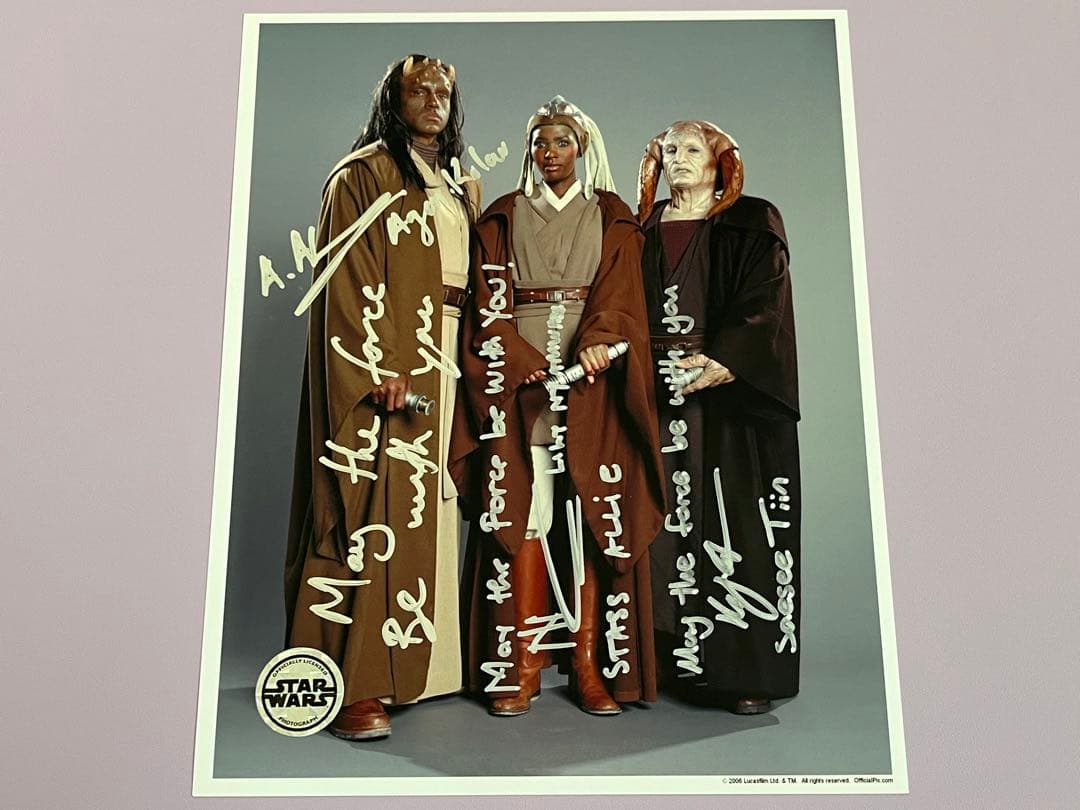 スターウォーズ　直筆サイン　アゲン・コラー　スタス・アリー　セシー・ティン
