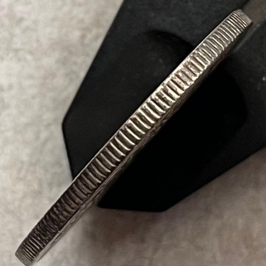 C088　明治34年 竜50銭銀貨(平リボン)