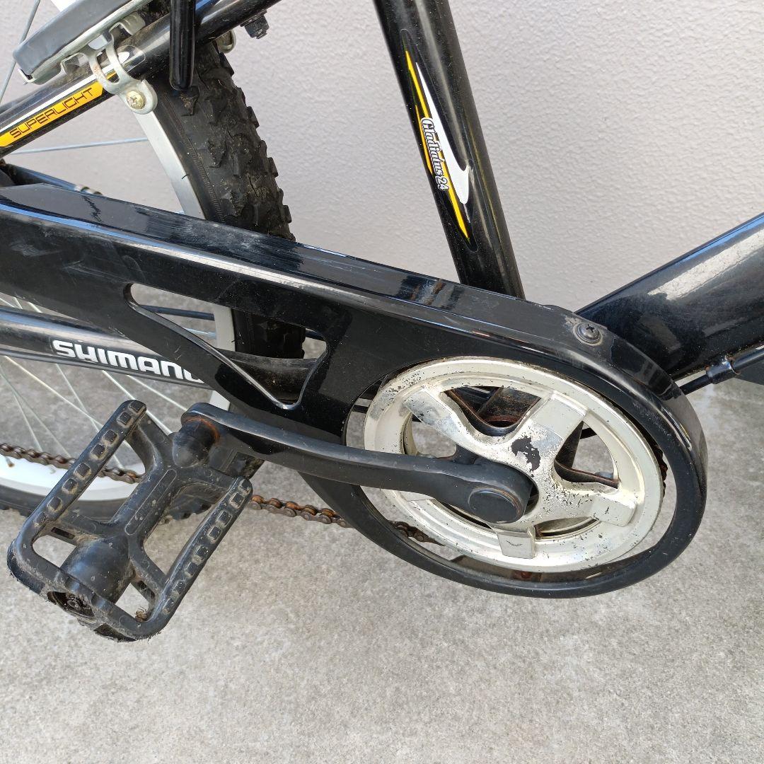 【21Technology】24インチ 6段変速 MTBタイプ自転車 ブラック