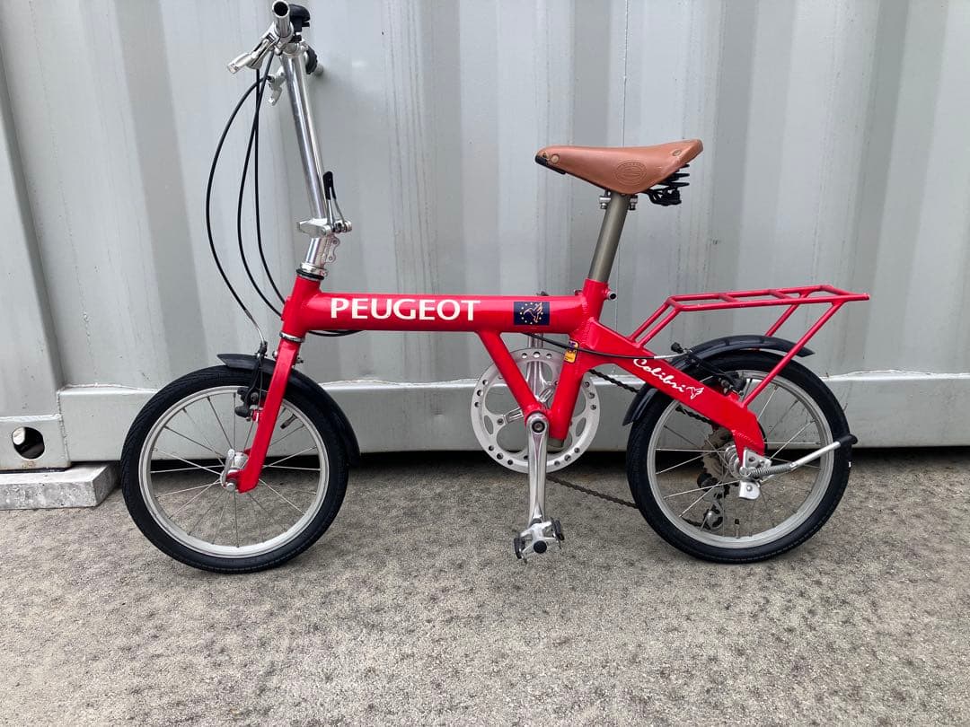 PEUGEOT 折りたたみ自転車 レッド