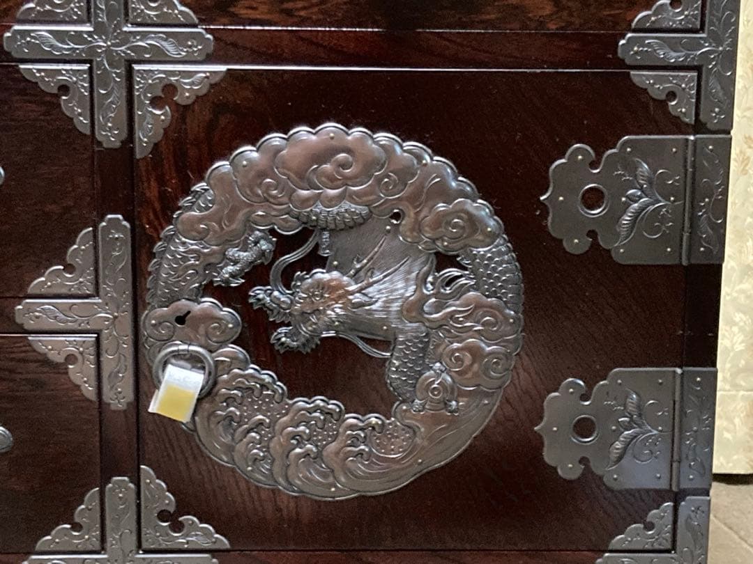 岩谷堂箪笥No.321 4尺整理［白鳥］銅手打