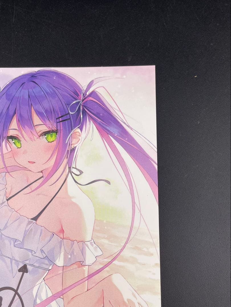 【中古品】ホロライブ　常闇トワ　誕生日記念2020年　直筆サイン入りポストカード