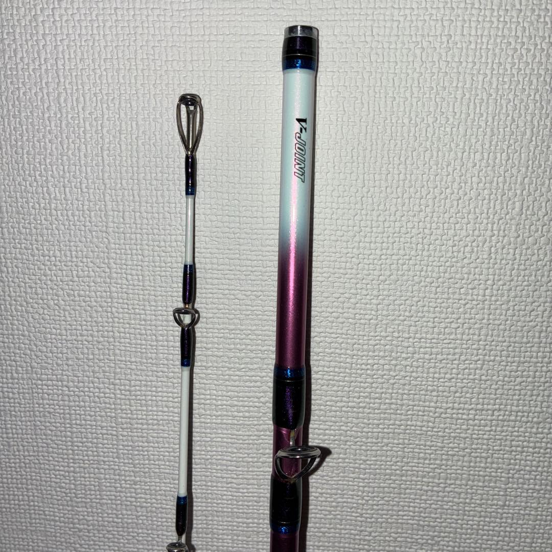 XRS 船竿 ホワイト・パープルグラデーション 約3m