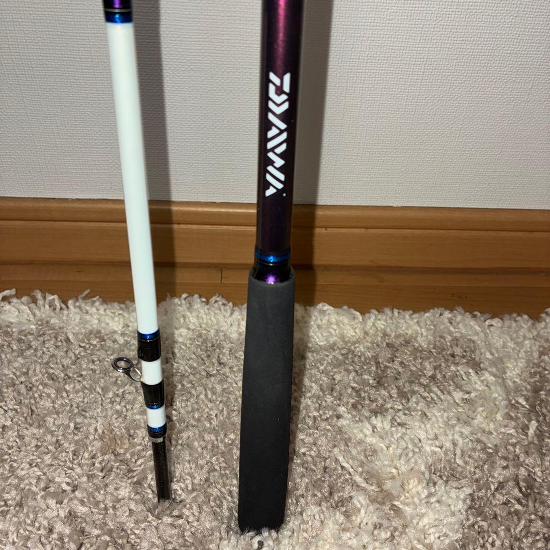 XRS 船竿 ホワイト・パープルグラデーション 約3m