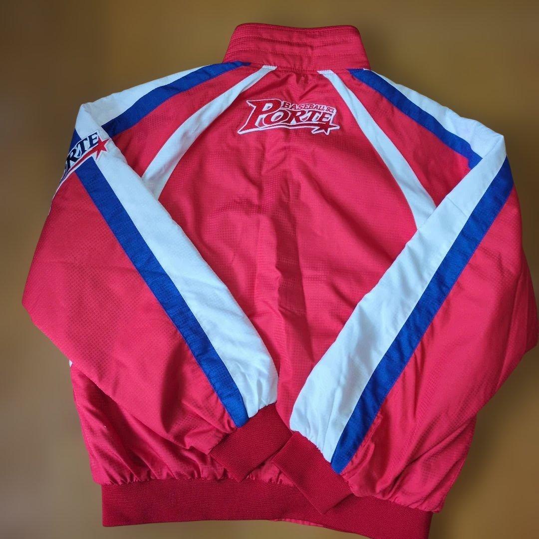 ポルテ　レッド ストライプジャケット サイズ145