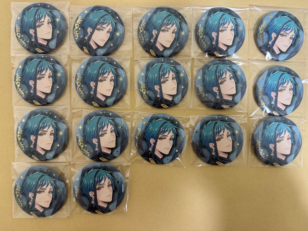 ツイステブレイジングジュエル　缶バッジ　オーロラカードフロイドセット