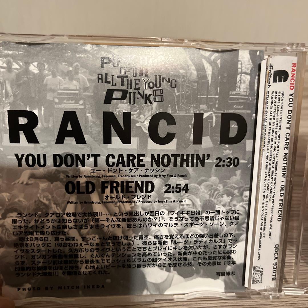 【希少】RANCID AND OUT COME THE WOLVESサンプル盤