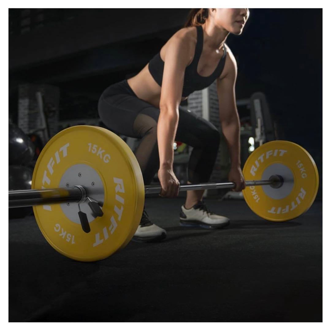 RITFIT 競技用バーベルプレート 高精度 ダンベルプレート シャフト