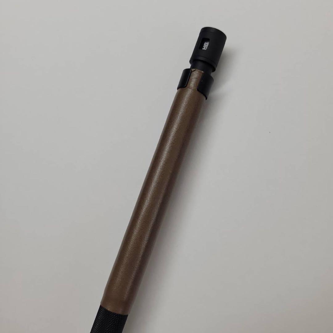 ラダイト　テックドロー　2 革軸　キャメル　シャーペン　Luddite　本革