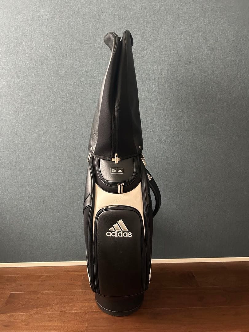 adidas キャディバッグ 黒/白