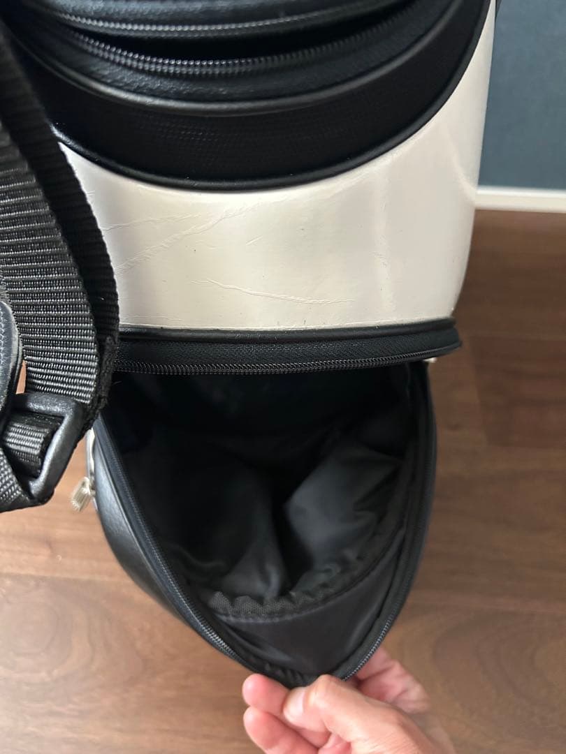 adidas キャディバッグ 黒/白