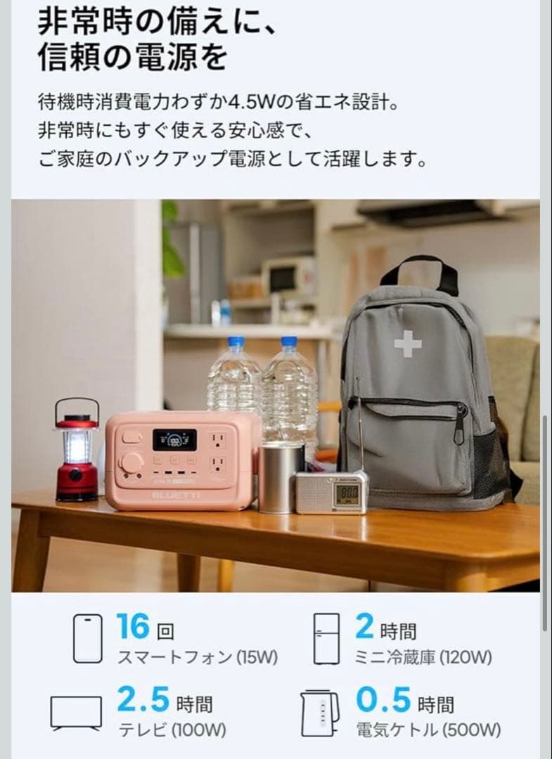 BLUETTI AORA 30 V2 ポータブル電源 ＆60W ソーラーパネル