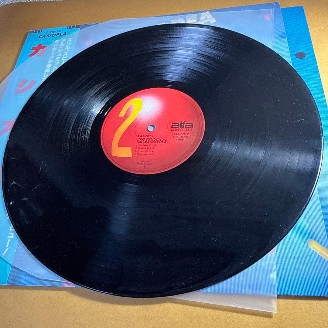 LP12inカシオペアデビューアルバム 盤ジャケ帯解説状態良好