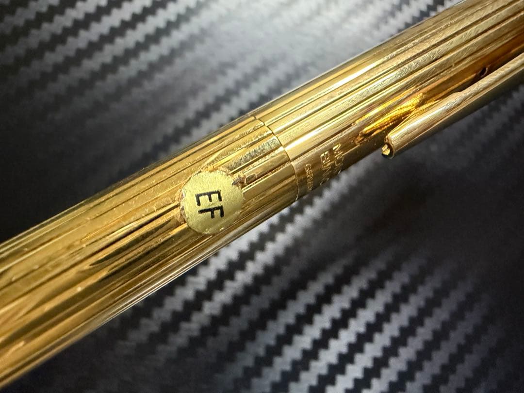 未使用に近い エボナイト芯 モンブラン ノブレス ゴールド EF 極細字 万年筆