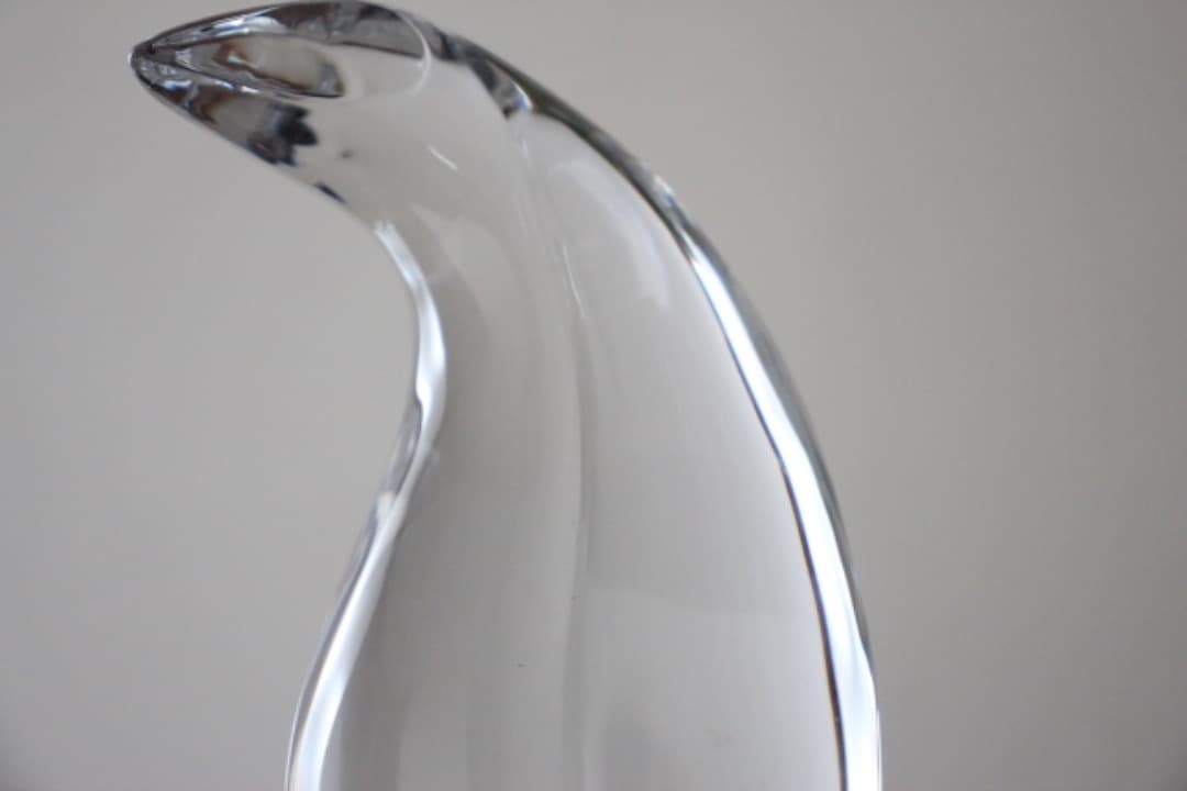 HOYA　クリスタル　アートガラス　Neil Cohen　ペンギン　置物　箱入